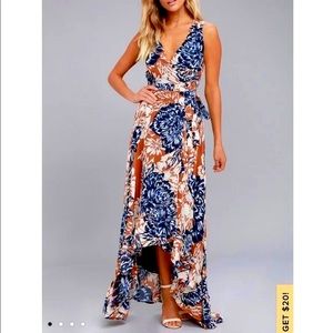 NWOT Lulus High low maxi